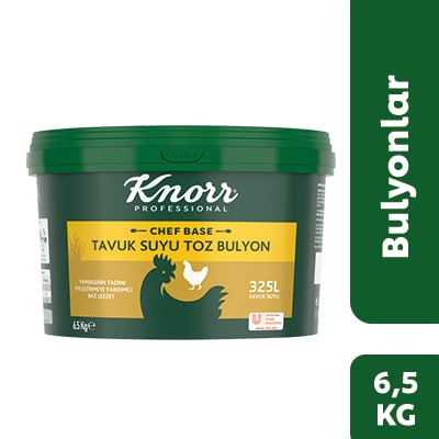 Knorr Chef Base Tavuk Bulyon 6.5KG - Yemeklerinizde dengeli tavuk lezzeti sağlar.